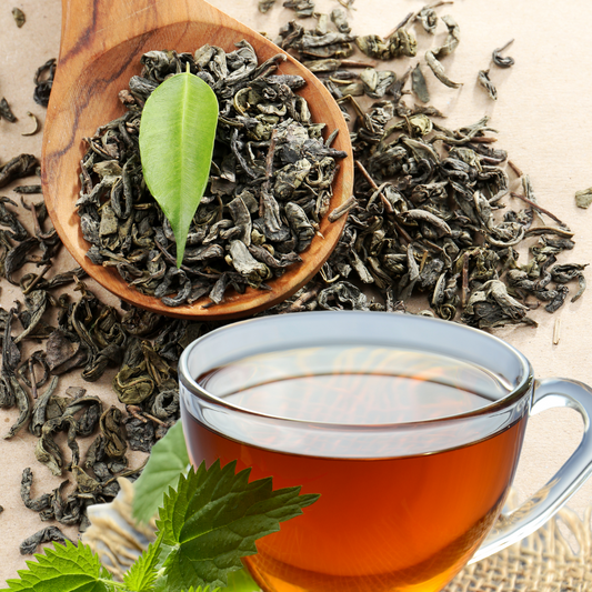 Premium loose-leaf green tea (250g) in a resealable pack – fresh, aromatic, and naturally pure from Agree Superfoods.